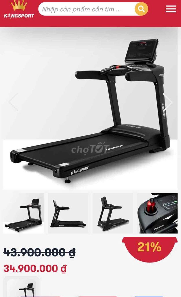 Máy chạy bộ Kingsport K03 Đen