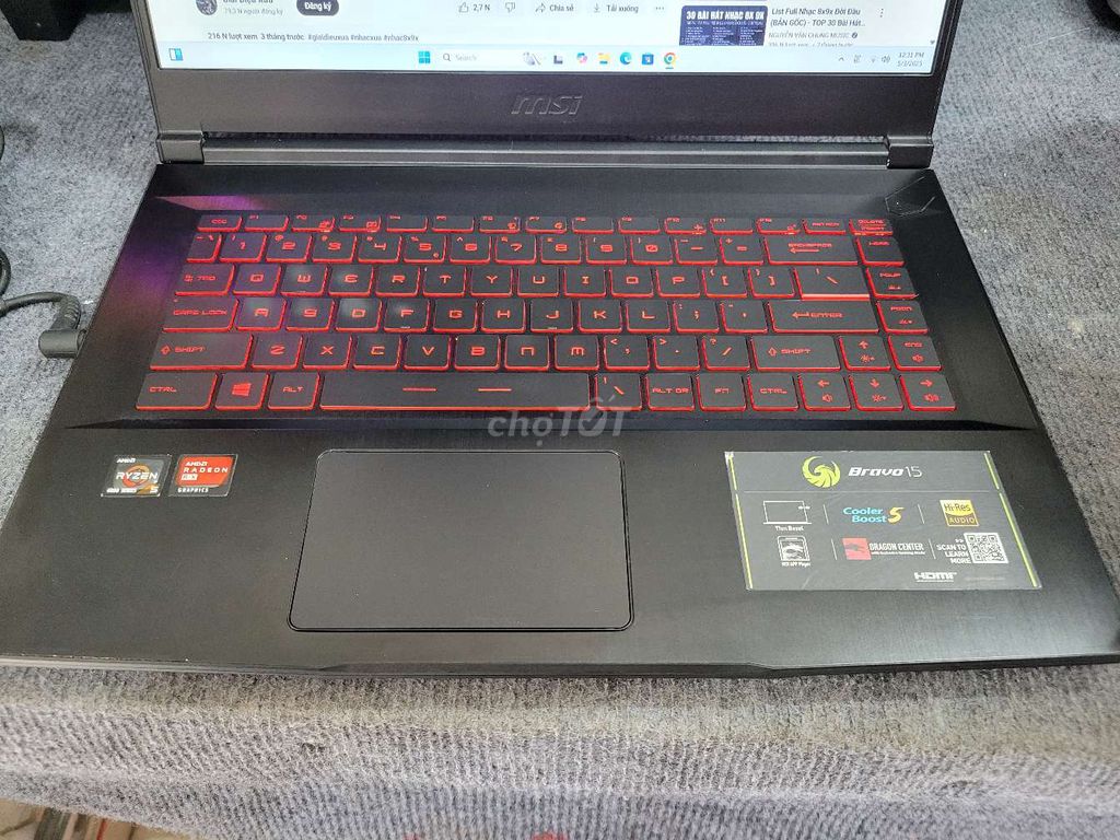 Laptop Gaming MSI Bravo 15 MS-16WK. Mua bán null tại Quận Gò Vấp Tp Hồ Chí Minh được đăng bởi Bảo Lộc hình 4