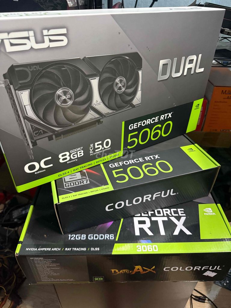 Card đồ họa Asus RTX 5060 8GB GDDR7. Mua bán Linh kiện (RAM, Card...) tại Huyện Bình Sơn Quảng Ngãi được đăng bởi MARK STORE hình 1