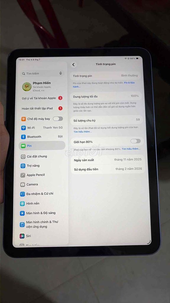 Apple iPad A 16 Xanh Liquid Retina. Mua bán Máy tính bảng tại Thành phố Biên Hòa Đồng Nai được đăng bởi Phạm Hiến hình 1