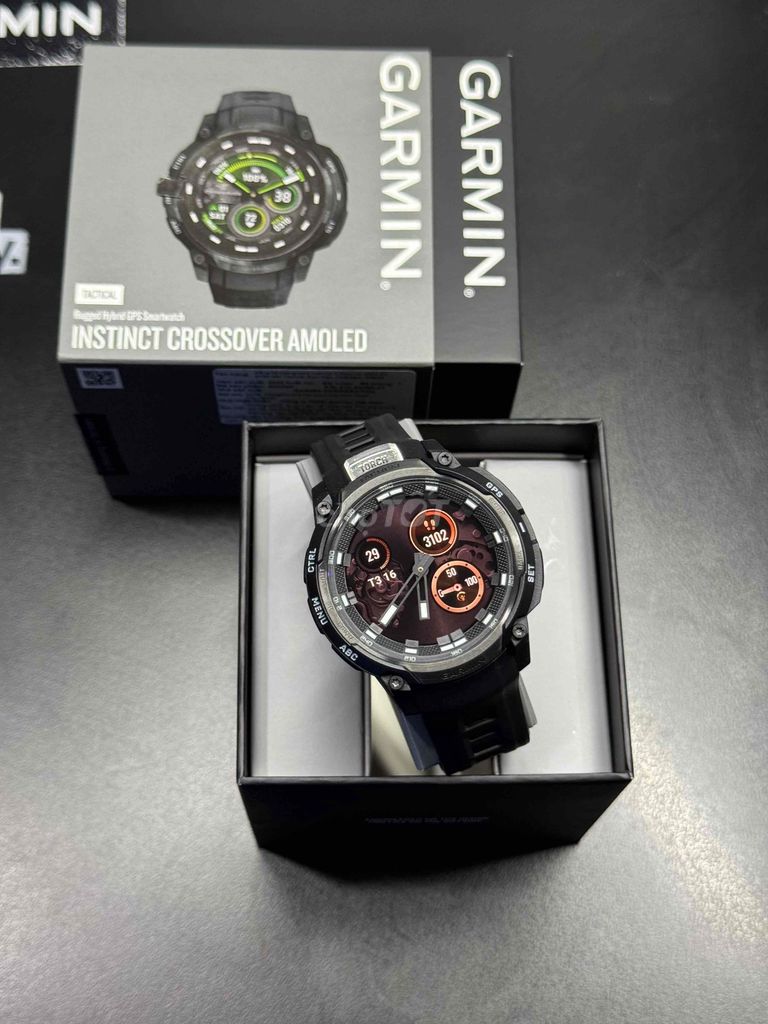 Garmin Instinct Crossover Amoled Đen. Mua bán Thiết bị đeo thông minh tại Quận 8 Tp Hồ Chí Minh được đăng bởi Quỳnh Như hình 1