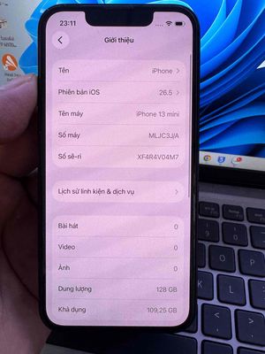 Apple iPhone 13 mini 128GB Đen 99%