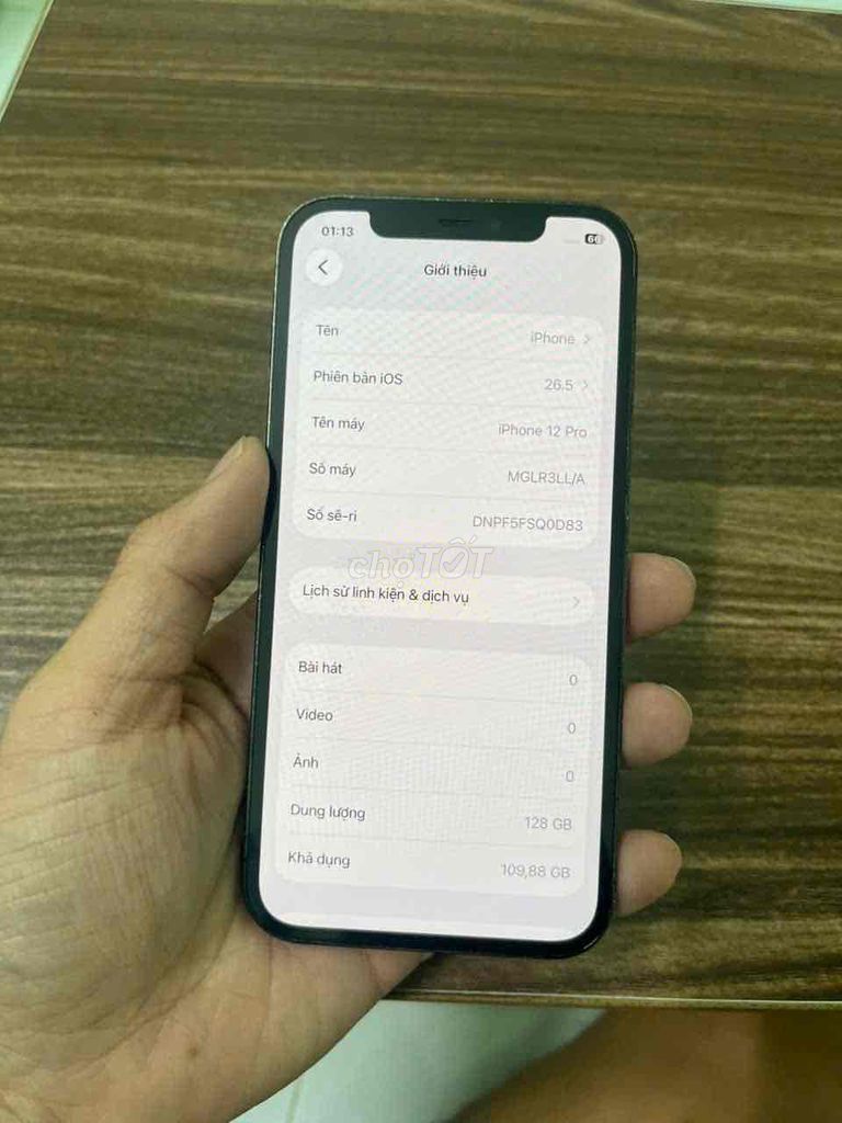Apple iPhone 12 Pro 128GB Quốc tế Đã thay pin. Mua bán Điện thoại tại Quận Tân Phú Tp Hồ Chí Minh được đăng bởi Toàn hình 1