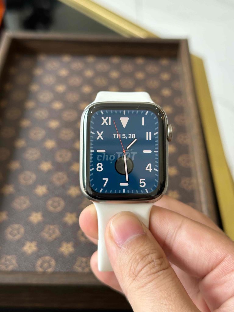 Apple watch series 6/44 titan trắng full pk