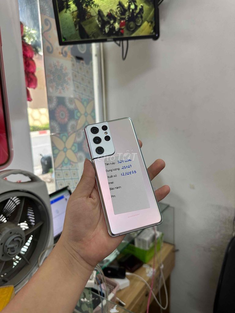 Samsung Galaxy S21 Ultra Xanh Dương 128GB. Mua bán Điện thoại tại Quận Đống Đa Hà Nội được đăng bởi Hoàng quân store hình 1