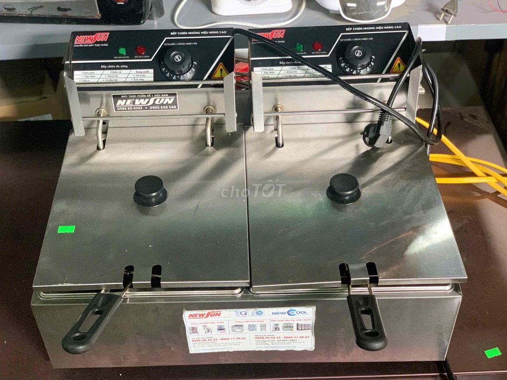 Bếp chiên nhúng điện NewSun EF82 Đôi Bạc. Mua bán Bếp, lò, đồ điện nhà bếp tại Quận Thanh Khê Đà Nẵng được đăng bởi Kiều Lê hình 1