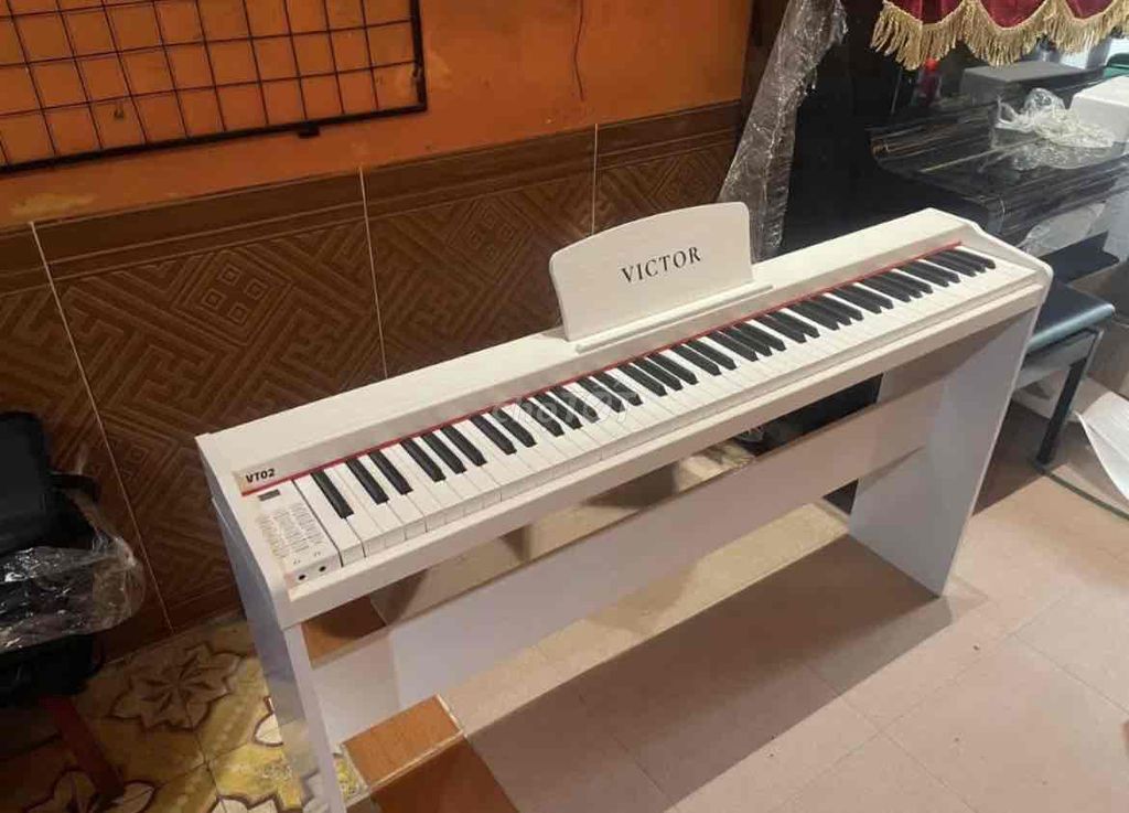 Cần pass gấp Piano điện Victor Vt02 màu trắng