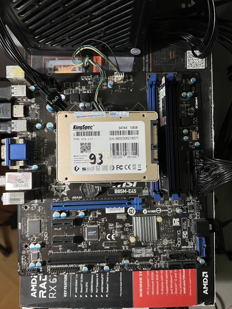 Linh kiện máy tính MSI B85M-E45. Mua bán Linh kiện (RAM, Card...) tại Huyện Ứng Hòa Hà Nội được đăng bởi Anh Hoa hình 1