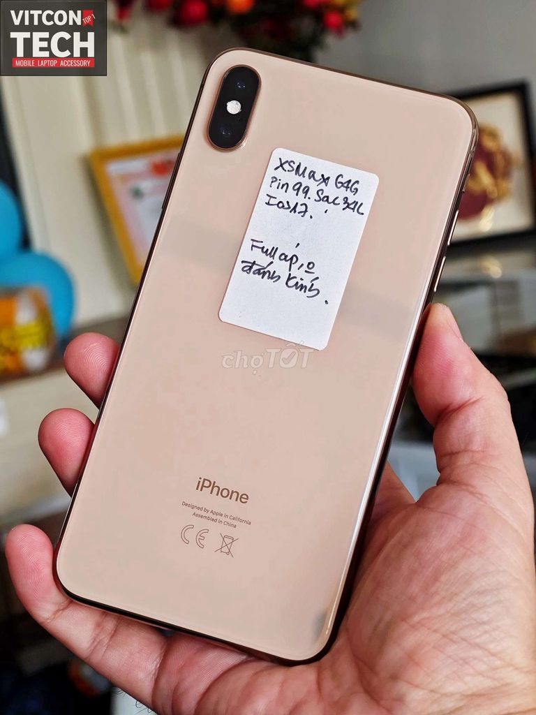 Xs Max 64GB  tuyệt đẹp zin đét. sưu tầm dc.. Mua bán Điện thoại tại Quận Cái Răng Cần Thơ được đăng bởi Kim Phú hình 1
