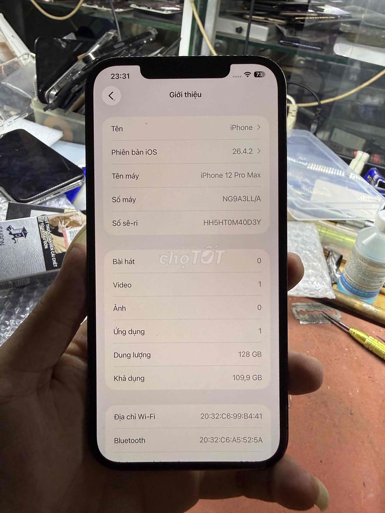 iPhone 12 Pro Max 128GB Đã sử dụng. Mua bán Điện thoại tại Thị xã Bến Cát Bình Dương được đăng bởi Vũ tuấn hình 1