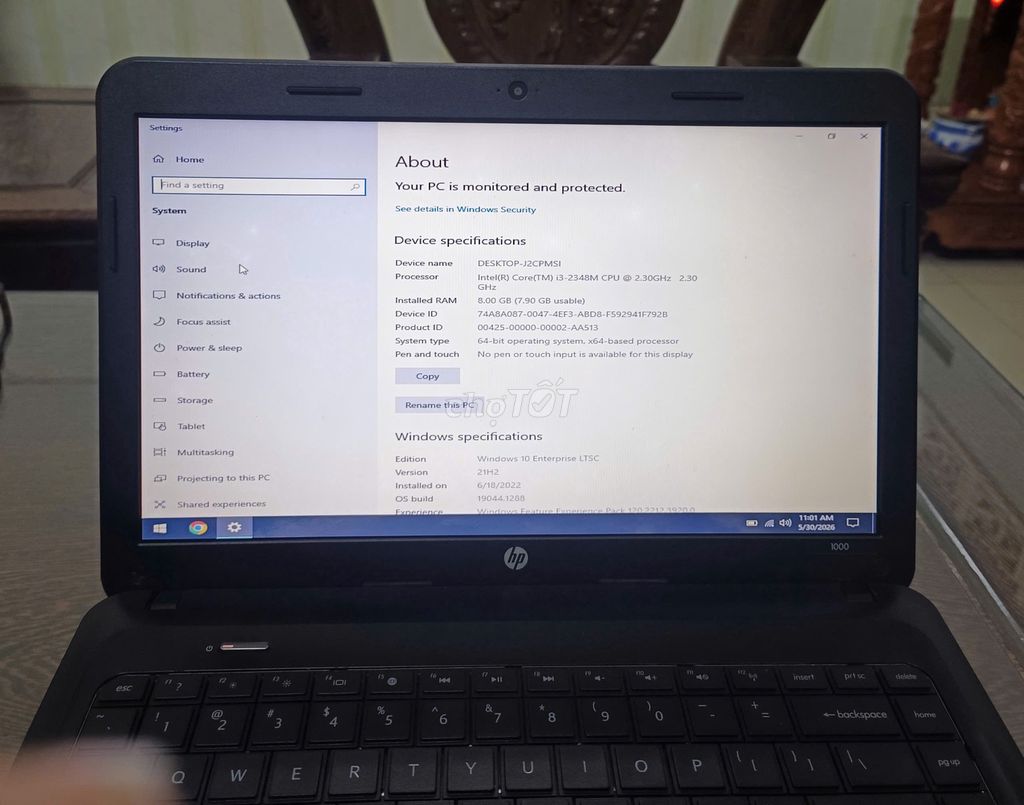 HP Intel Core i3 8GB Đen. Mua bán Laptop tại Thành phố Thủ Đức Tp Hồ Chí Minh được đăng bởi nguyễn văn bằng hình 1