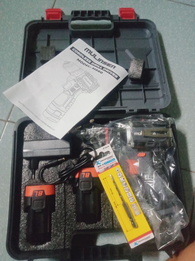 Máy khoan pin Mulinsen MS60 Mới. Mua bán Đồ chuyên dụng, Giống nuôi trồng tại Huyện Chư Sê Gia Lai được đăng bởi Nguyễn Hữu Thắng  hình 1