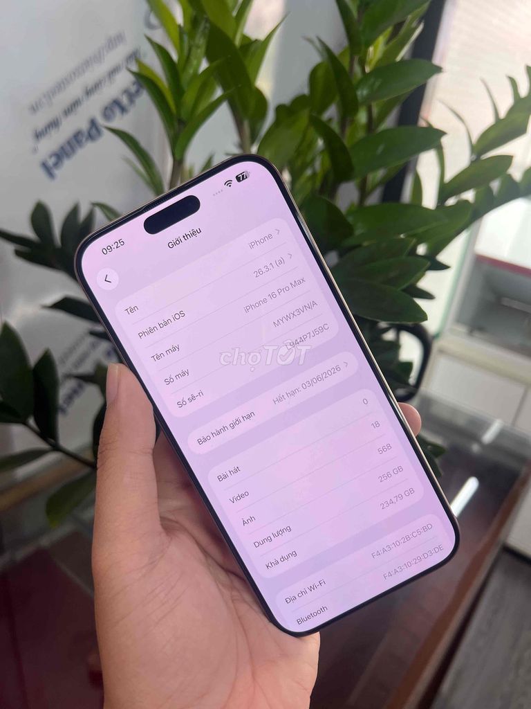 Apple iPhone 16 Pro Max 256GB Vàng VN/A. Mua bán Điện thoại tại Thành phố Bắc Ninh Bắc Ninh được đăng bởi Phan Công Quý hình 1