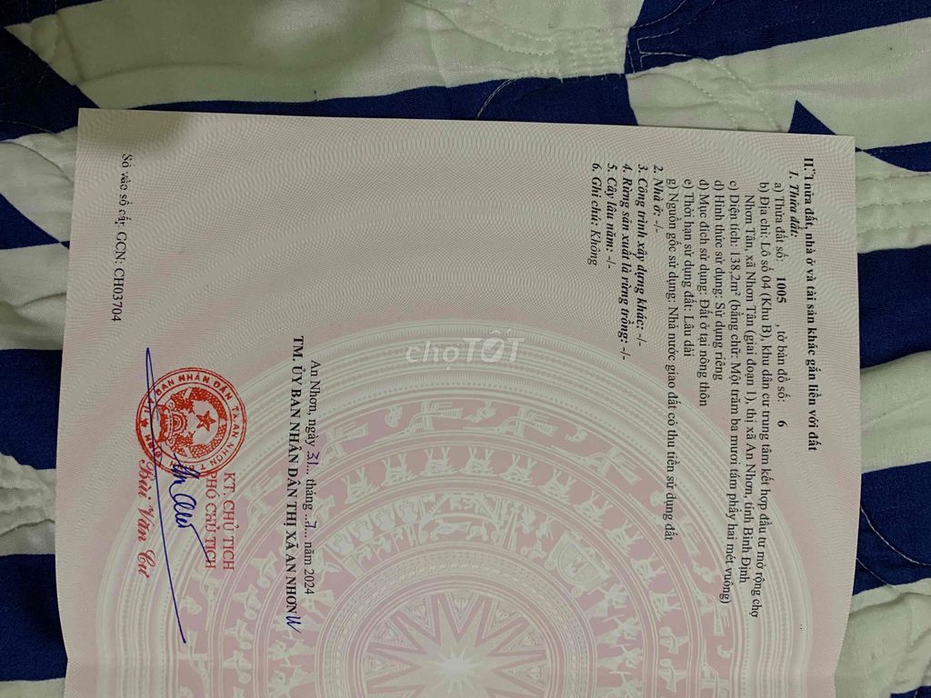 Cần bán gấp lô đất trước cổng chợ nhơn tân - an nhơn Cần bán gấp lô đất trước cổng chợ nhơn tân - an nhơn