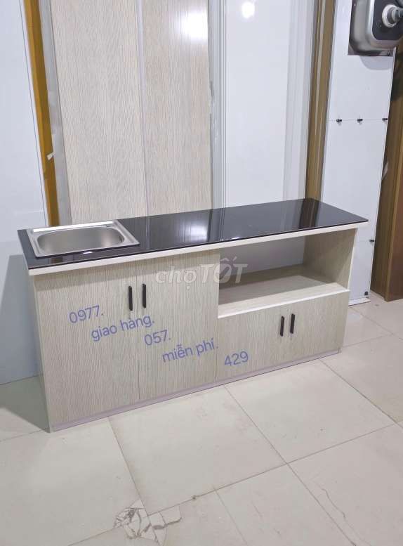 Tủ bếp nhựa 1m65cm.k444