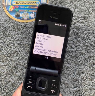 Nokia 2720 Flip 4G 2 sim,wifi,phát wifi,bản thái. Mua bán Điện thoại tại Quận Bình Thạnh Tp Hồ Chí Minh được đăng bởi Ân Công Tử