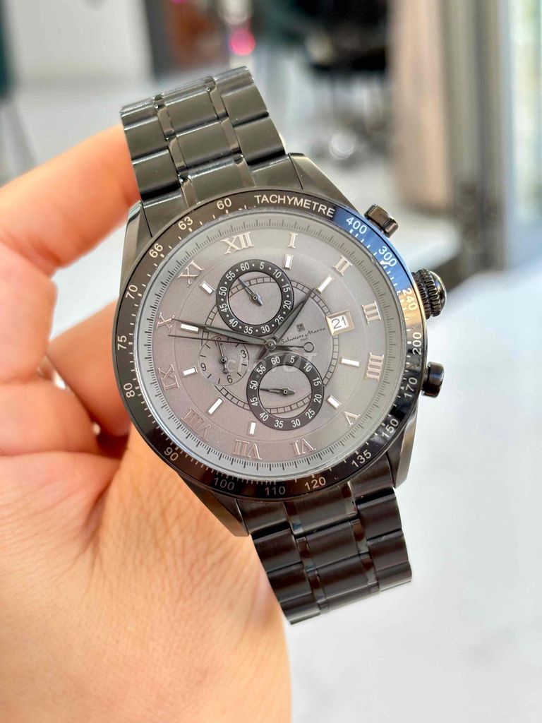Đồng hồ Salvatore Marra Nam Thép đúc Đen 43mm. Mua bán Đồng hồ tại Huyện Cam Lâm Khánh Hòa được đăng bởi TRƯƠNG THỊ SHOP hình 1