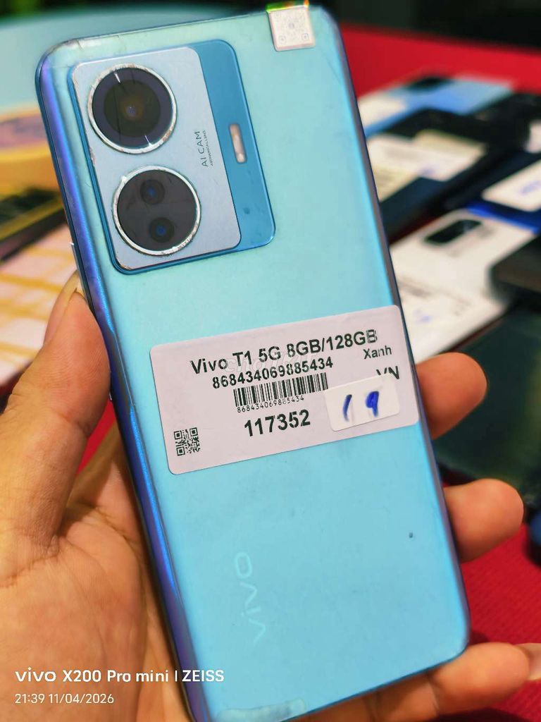 Vivo T1 5G 8GB/128GB zin full. Mua bán Điện thoại tại Quận Tân Bình Tp Hồ Chí Minh được đăng bởi Táo Bán Lổ hình 1
