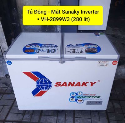 Tủ Đông - Mát Sanaky Inverter 280 lít (BH Hãng)