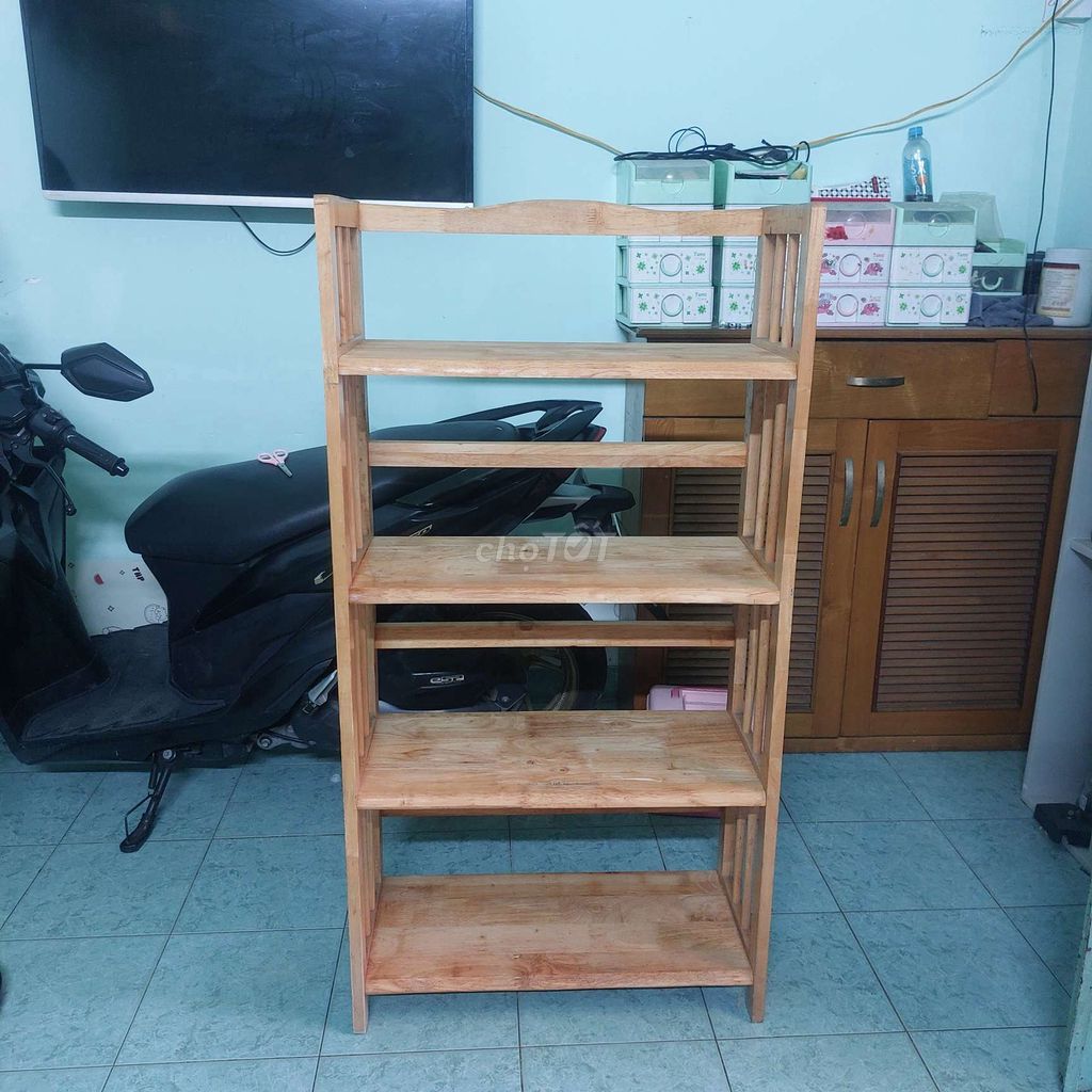 Kệ sách Gỗ cao su 4 tầng Đã qua sử dụng. Mua bán Tủ, kệ gia đình tại Quận Tân Phú Tp Hồ Chí Minh được đăng bởi LÊ THƯ hình 1