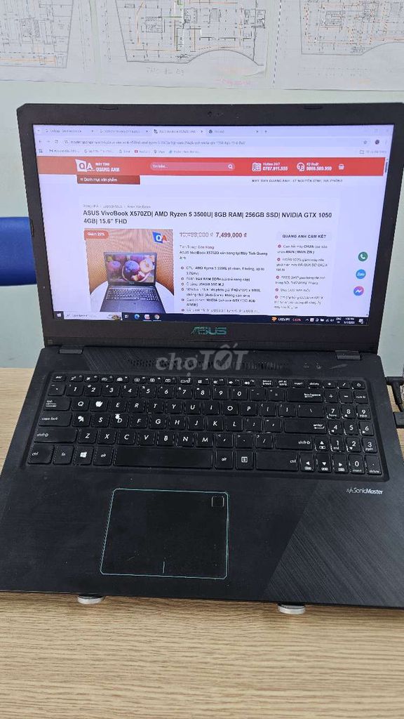 Asus Vivobook X570D Ryzen 5 8GB/256GB. Mua bán Laptop tại Quận Ba Đình Hà Nội được đăng bởi nguyễn ngọc hiếu hình 1
