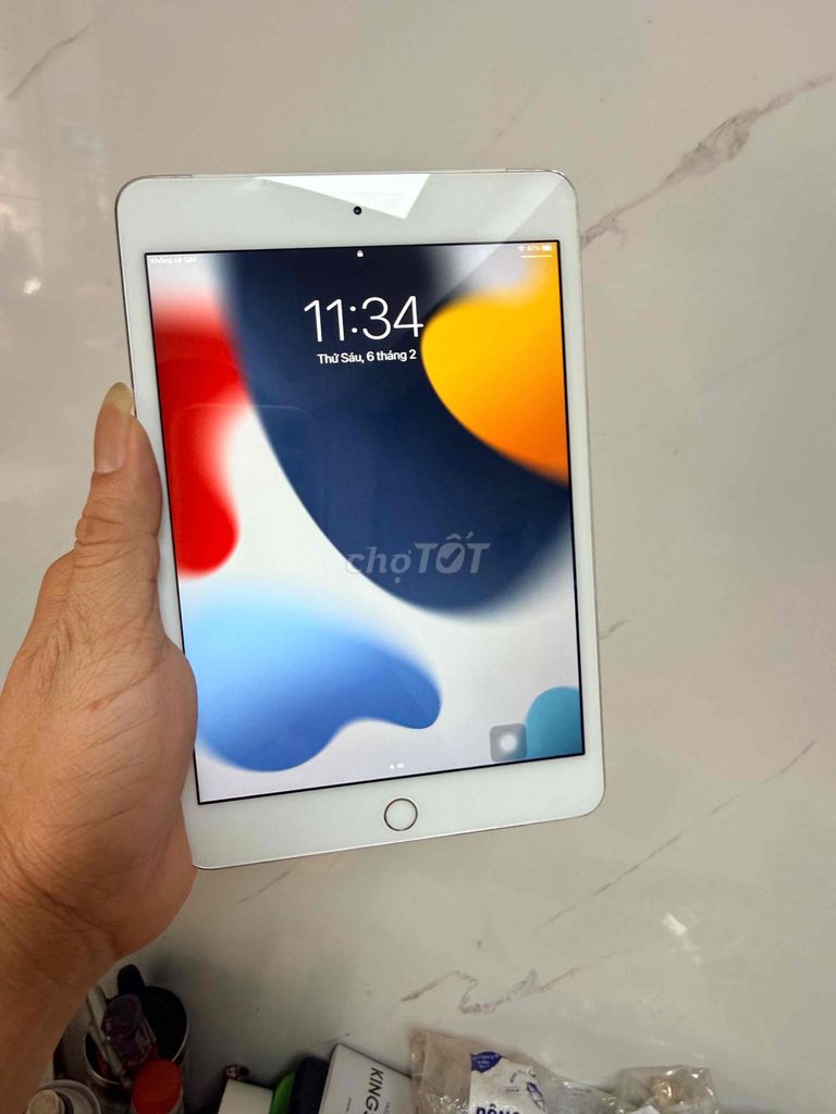 Ipad Mini 4 32gb Wifi 4G Củ đẹp nguyên zin. Mua bán Máy tính bảng tại Quận 6 Tp Hồ Chí Minh được đăng bởi Chuyên mua bán điện thoại laptop hình 1