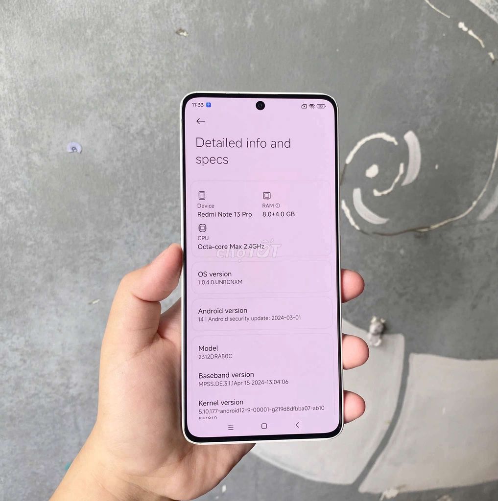 Redmi Note 13 Pro 5G giao lưu