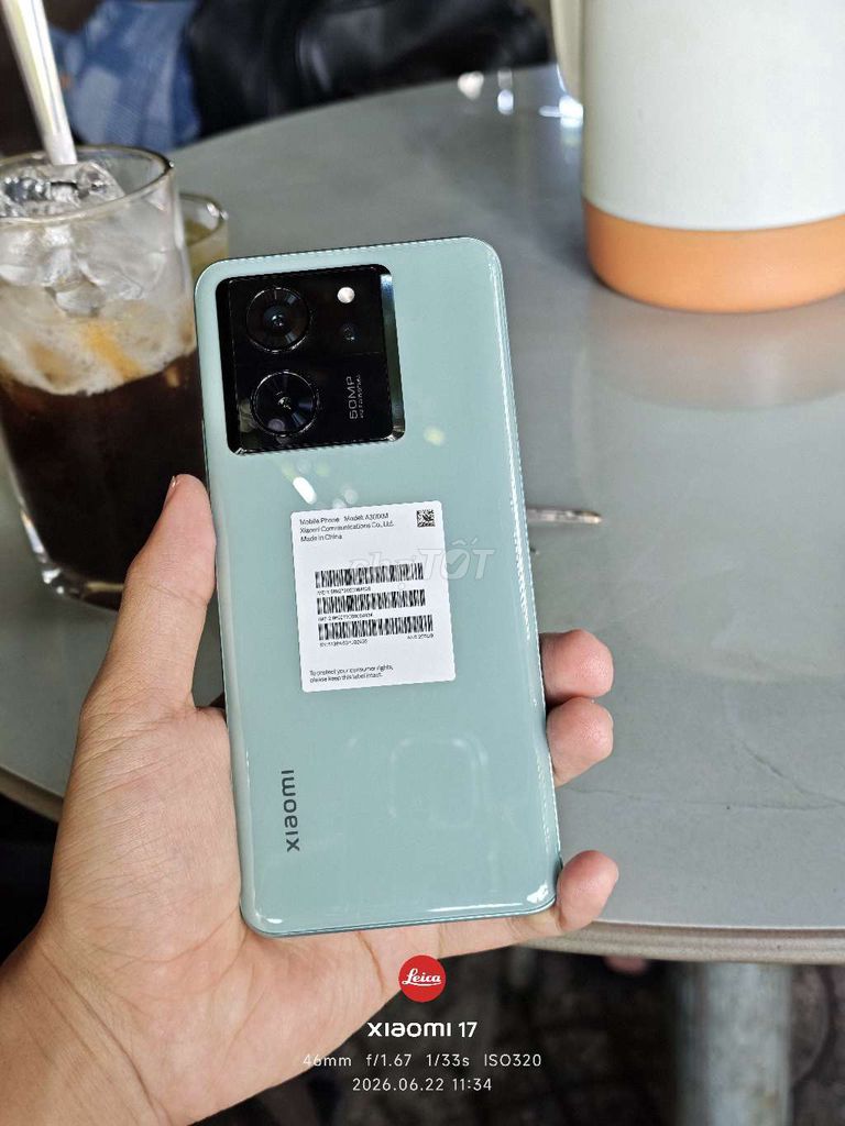Xiaomi 13T Pro 5G 256GB Xanh Like New. Mua bán Điện thoại tại Thành phố Vĩnh Long Vĩnh Long được đăng bởi Cường VL hình 1