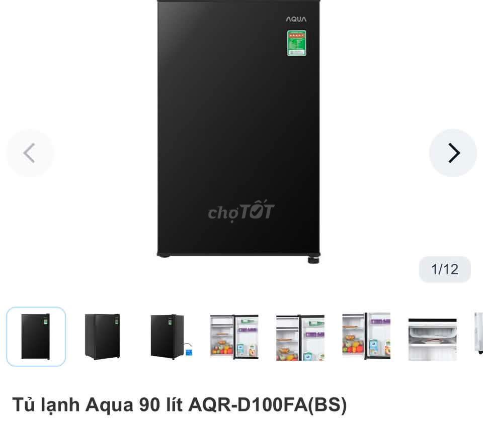 Tủ lạnh Aqua AQR-D100FA(BS) Đen. Mua bán Tủ lạnh tại Quận 6 Tp Hồ Chí Minh được đăng bởi Đặng Châu Trường Phước hình 1