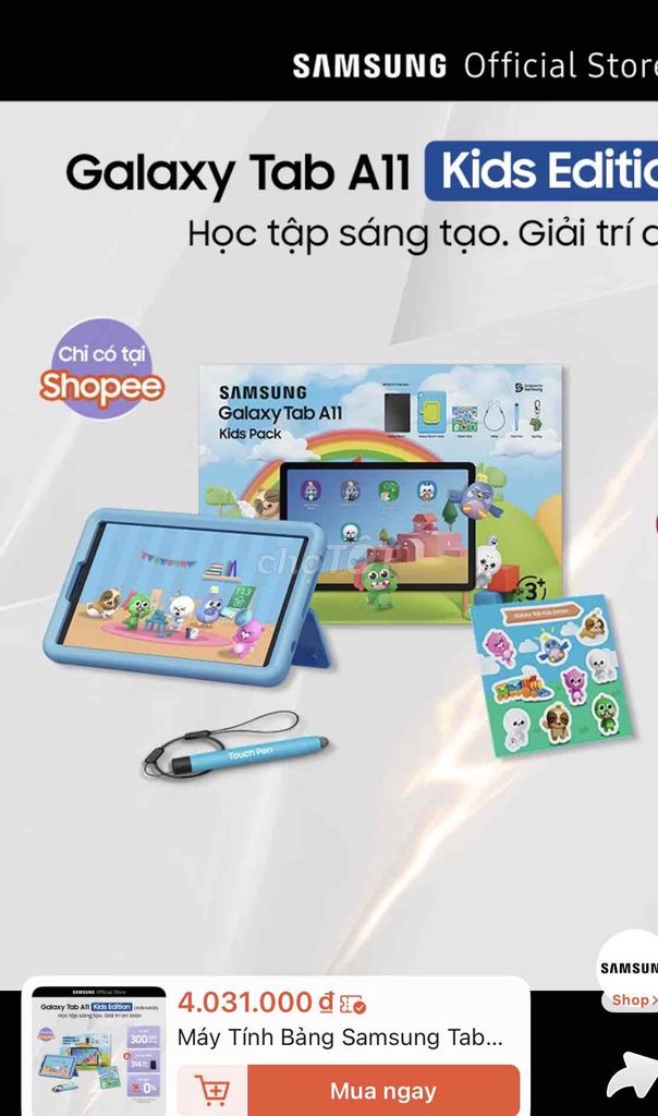 Samsung Galaxy Tab A11 Kids. Mua bán Máy tính bảng tại Quận Thanh Khê Đà Nẵng được đăng bởi TranNguyenYenChi hình 1