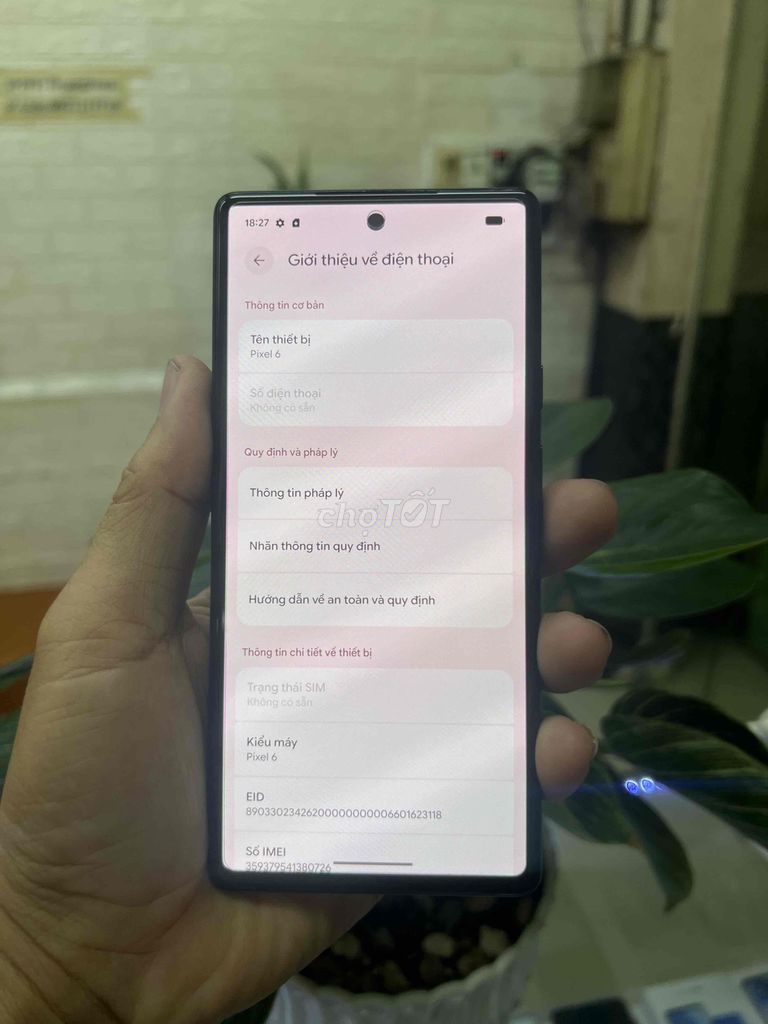 Google Pixel 6 256GB Đen 98-99%. Mua bán Điện thoại tại Quận 10 Tp Hồ Chí Minh được đăng bởi Toàn Thắng hình 1