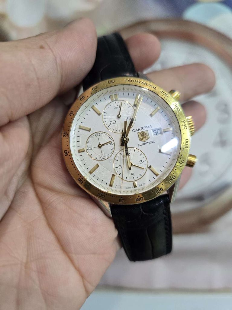 Đồng hồ Tag Heuer Carrera CV2050 Nam Vàng 18k 42mm. Mua bán Đồng hồ tại Quận Đống Đa Hà Nội được đăng bởi H2 WATCH hình 1