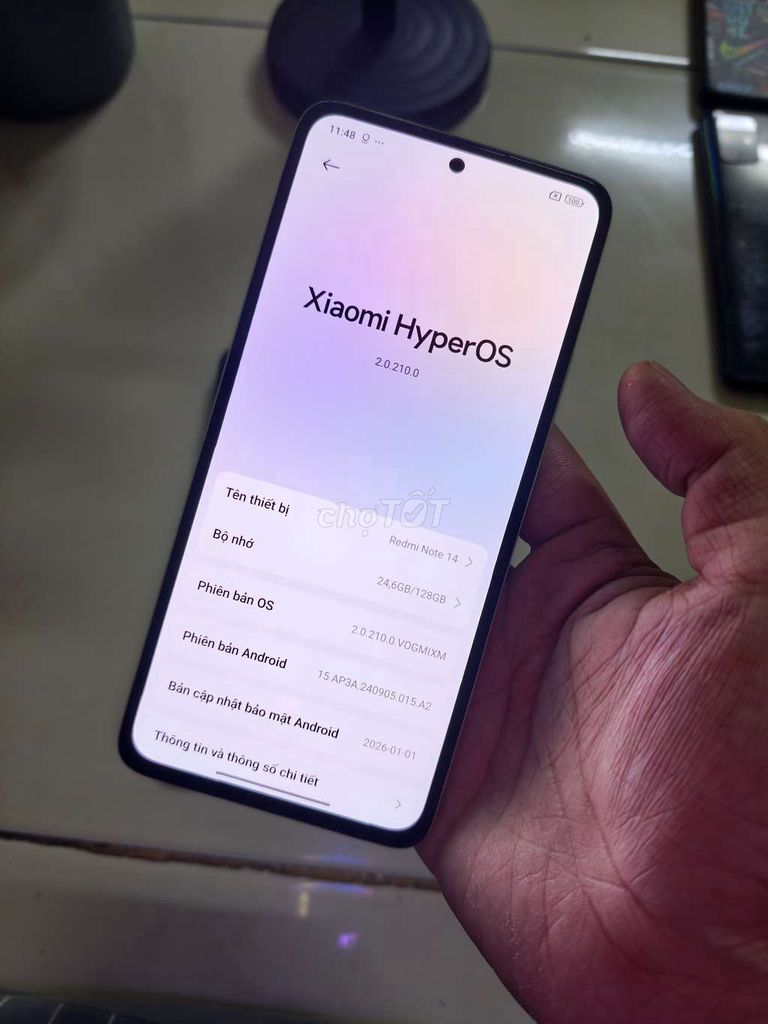 Xiaomi Redmi Note 14 128GB Xanh. Mua bán Điện thoại tại Huyện Hóc Môn Tp Hồ Chí Minh được đăng bởi Tuấn Đồ Dõm hình 1