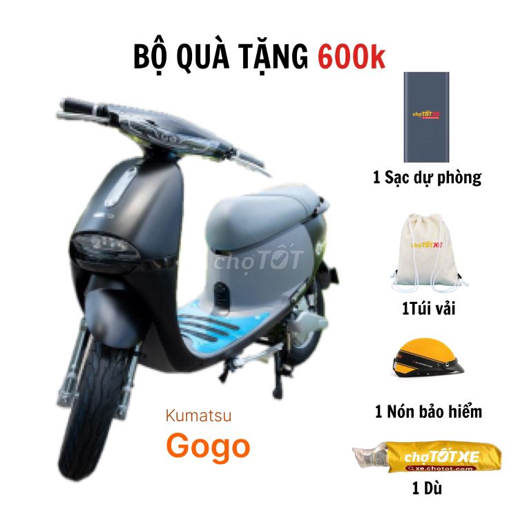 XE ĐIỆN KUMATSU GOGO 2024 ĐEN MỜ