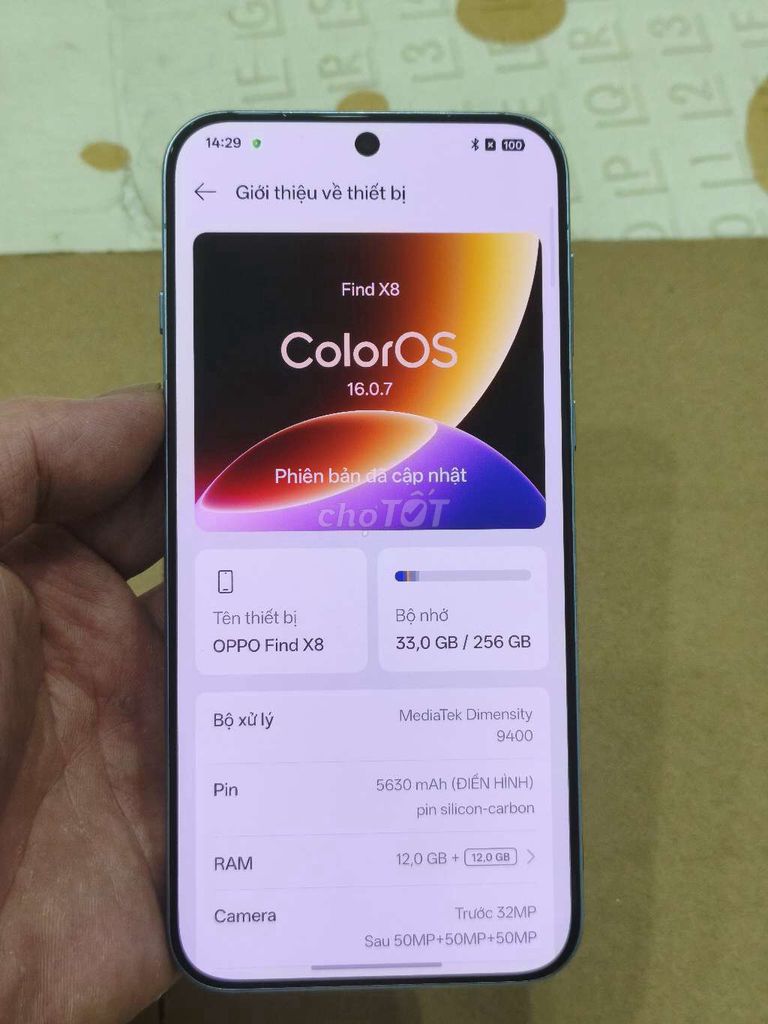 Oppo Find X8 12G/256GB Xanh. Mua bán Điện thoại tại Quận Hoàng Mai Hà Nội được đăng bởi Nguyennoi hình 1