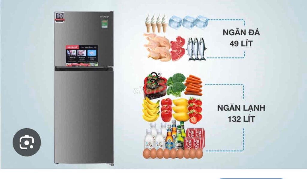 Tủ lạnh Sharp SJ-X198V-SL Bạc Mới 100%. Mua bán Tủ lạnh tại Quận Ngũ Hành Sơn Đà Nẵng được đăng bởi Hoàng Lợi hình 1