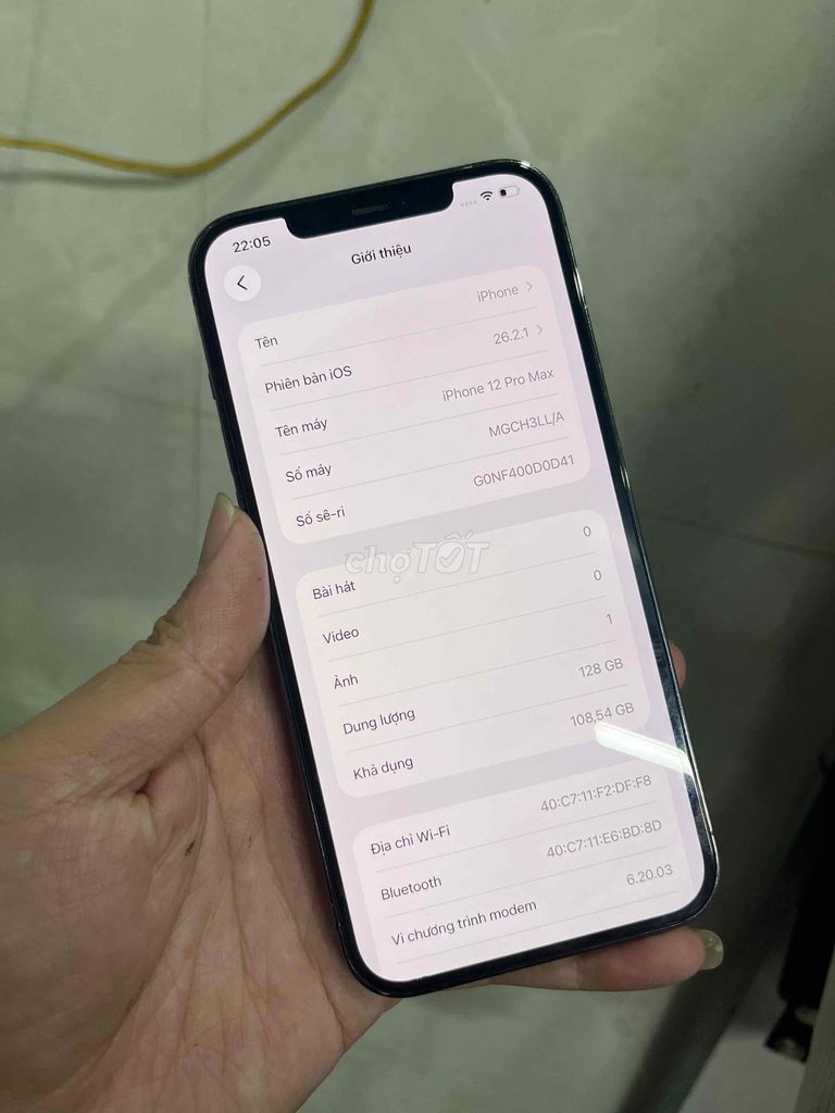 iPhone 12 Pro Max 128GB Xám. Mua bán Điện thoại tại Thành phố Thuận An Bình Dương được đăng bởi Bảo hình 1