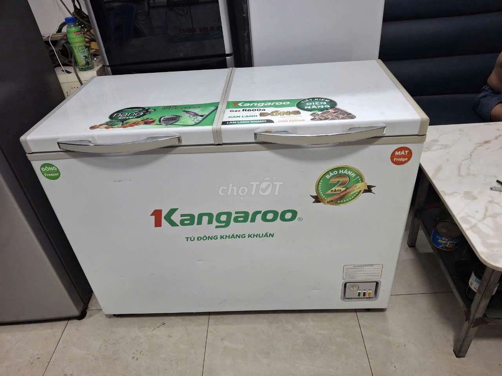 Tủ đông kangaroo đẹp 2 ngăn đông mát 300l