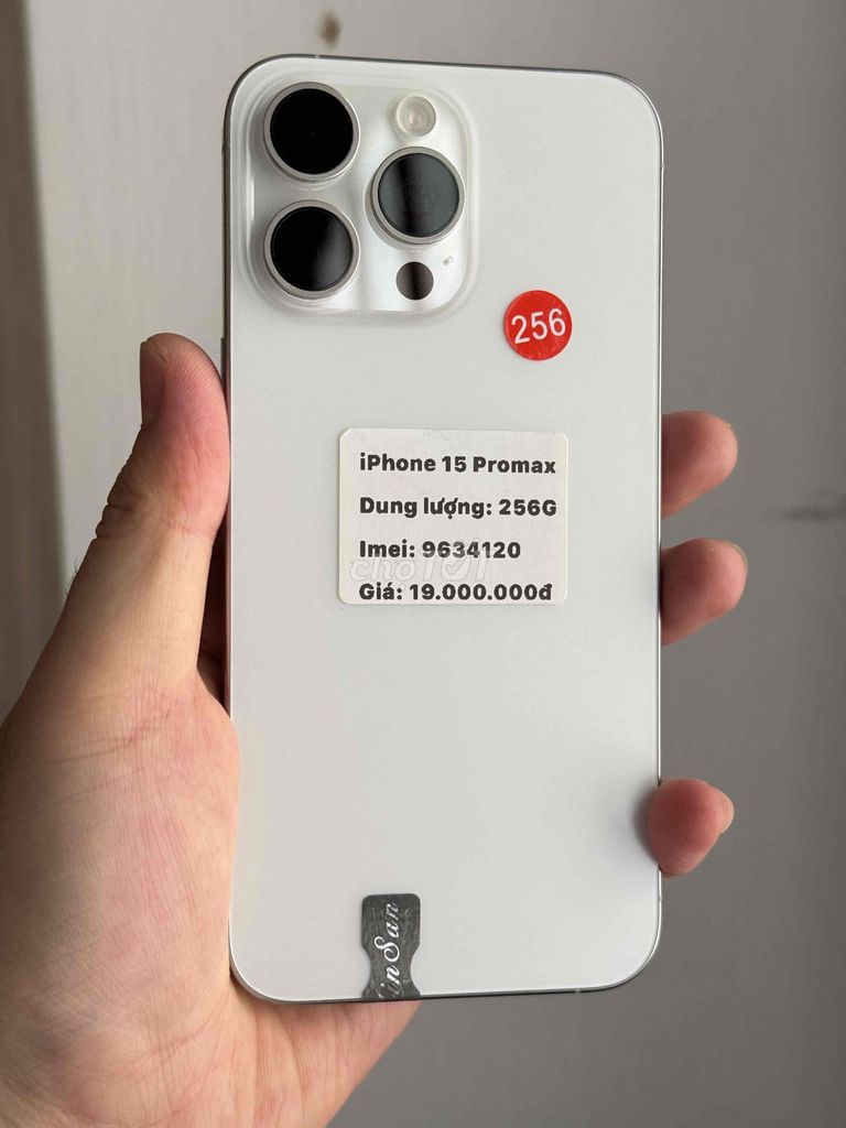 iPhone 15 Pro Max 256GB Trắng máy đẹp keng. Mua bán Điện thoại tại Thành phố Buôn Ma Thuột Đắk Lắk được đăng bởi Nguyễn Hoàng hình 1