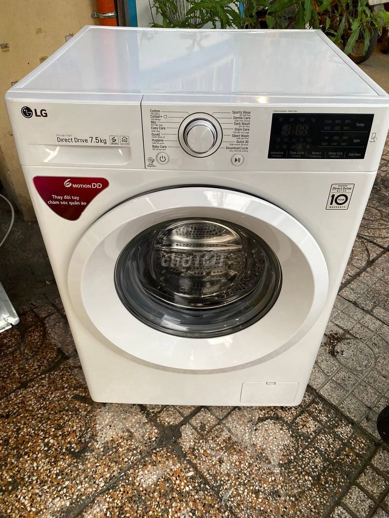 Máy giặt LG 7.5kg Inverter Trắng. Mua bán Máy giặt tại Quận 5 Tp Hồ Chí Minh được đăng bởi Hội Đồ Điện Tử hình 1