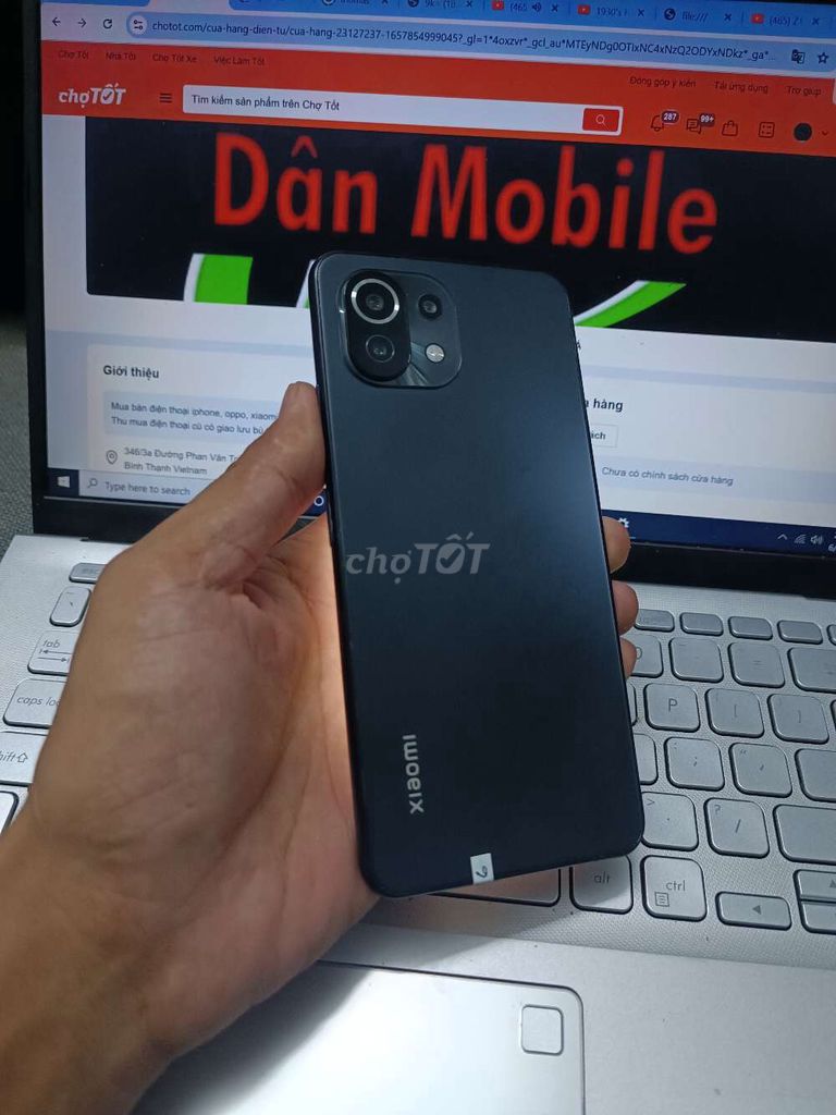 XIAOMI 11 LITE 8GB.128GB SNAP 732G ZIN FULL CN. Mua bán Điện thoại tại Quận Bình Thạnh Tp Hồ Chí Minh được đăng bởi Dân Mobile hình 1