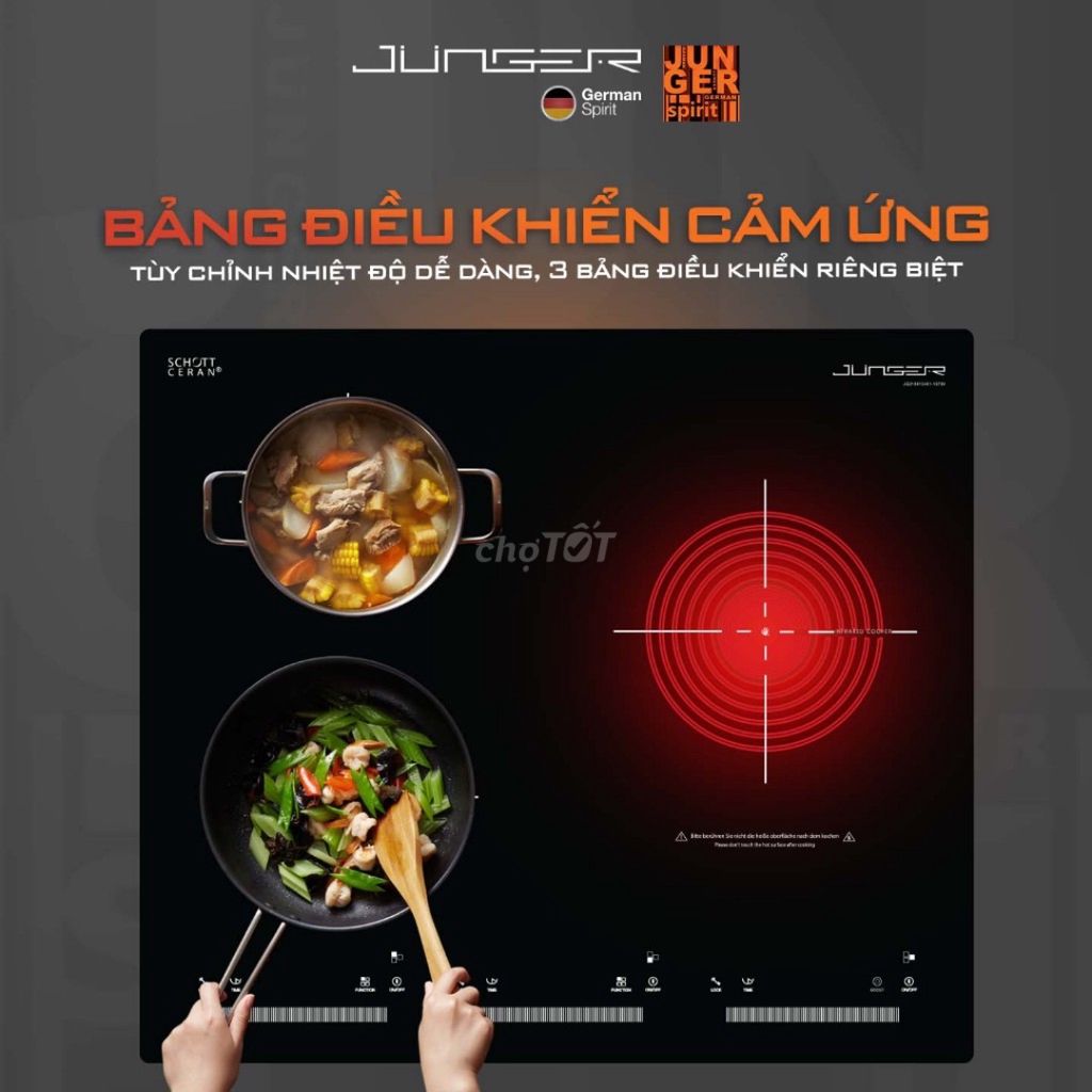 Bếp điện từ Junger CEJ-300-IIF Nhập khẩu Thailan. Mua bán Bếp, lò, đồ điện nhà bếp tại Quận Tân Bình Tp Hồ Chí Minh được đăng bởi Hoangcuonghome  hình 4