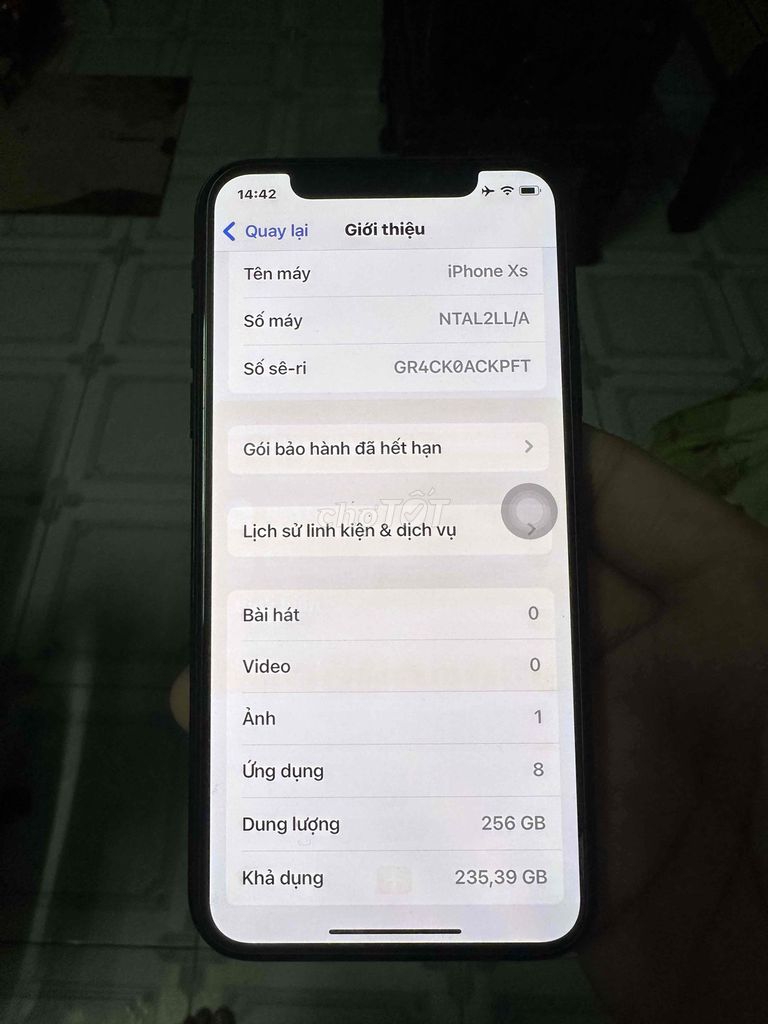 Apple iPhone Xs 256GB Đen. Mua bán Điện thoại tại Thành phố Tây Ninh Tây Ninh được đăng bởi Ngô Minh Thuận hình 1