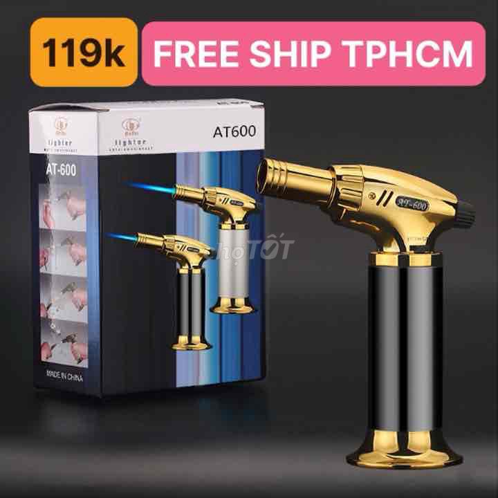 ✅[FREE SHIP] Đèn Khò Gas Cầm Tay AT-600 Chống Gió