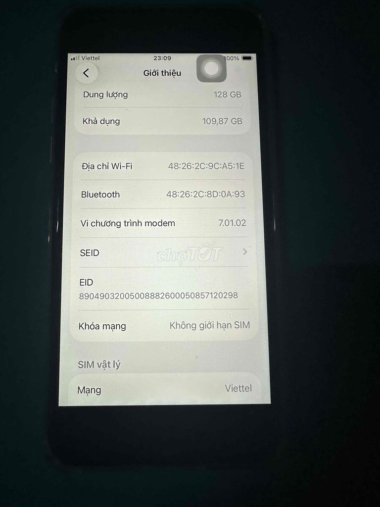 iPhone SE 2 128GB Trắng. Mua bán Điện thoại tại Thị xã Bến Cát Bình Dương được đăng bởi Ngocbich Pham hình 1