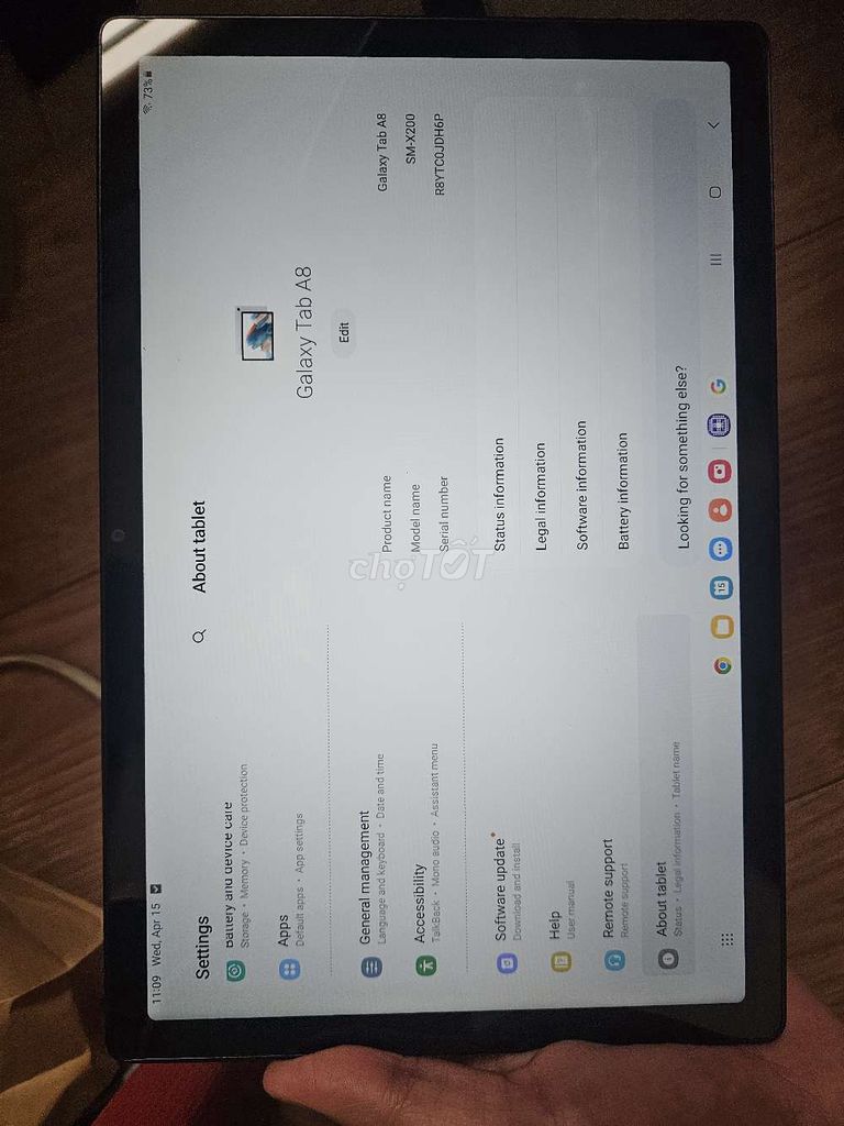 Samsung Galaxy Tab A8 Bạc Đã qua sử dụng. Mua bán Máy tính bảng tại Quận 3 Tp Hồ Chí Minh được đăng bởi Hiếu Trần hình 1