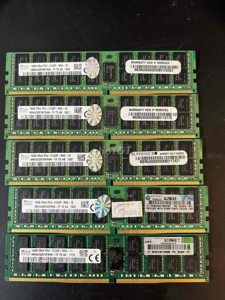 RAM SK Hynix DDR4 ECC 16GB 2133MHz. Mua bán Linh kiện (RAM, Card...) tại Huyện Củ Chi Tp Hồ Chí Minh được đăng bởi LAPTOP TRẦN GIA PHÁT hình 1