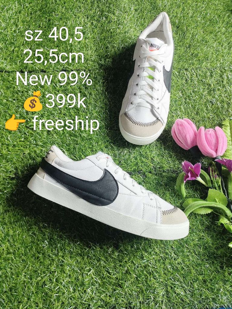 Nike đế bằng sz 40,5 siêu đẹp độ mới cao 99%