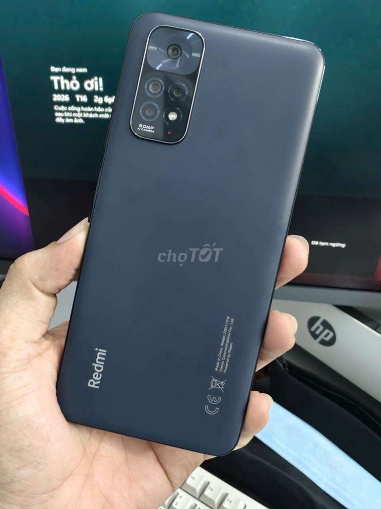 Xiaomi Redmi Note 11 128GB Đen. Mua bán Điện thoại tại Quận Ninh Kiều Cần Thơ được đăng bởi Lê Khang hình 1