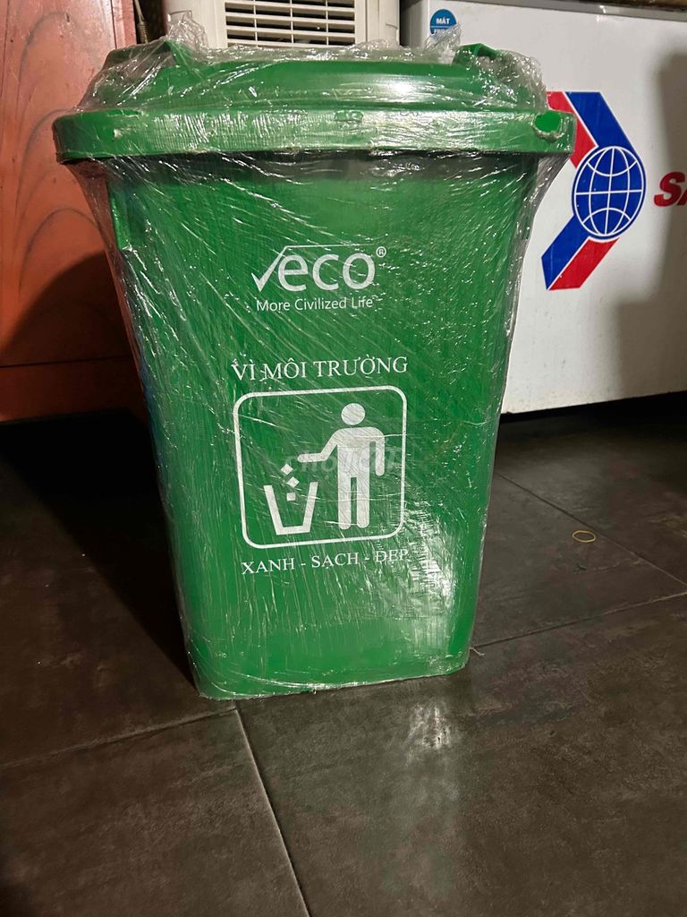 Thùng rác Veco 60L Xanh lá. Mua bán Nội thất, đồ gia dụng khác tại Thành phố Biên Hòa Đồng Nai được đăng bởi Nguyễn Hà hình 1